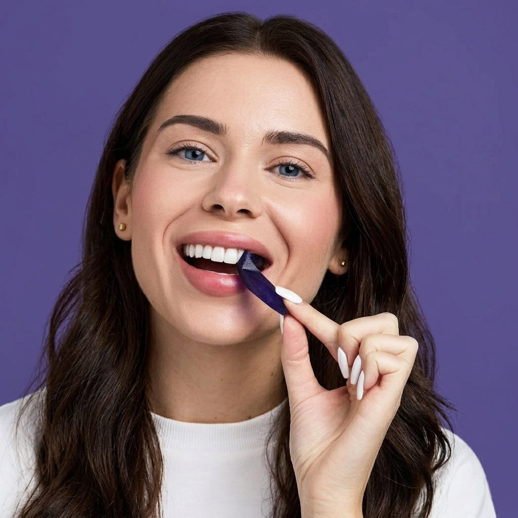 Purple Teeth Whitening Strips